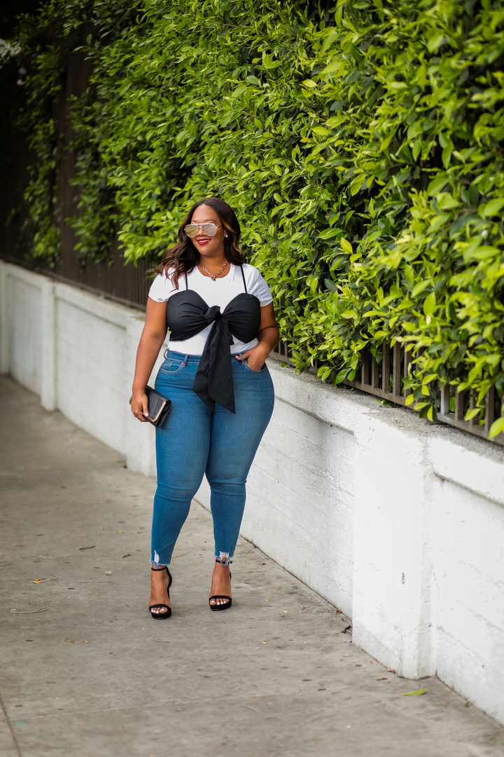 Fashion Look Featuring New York & Co. Tops and Sofia Jeans By