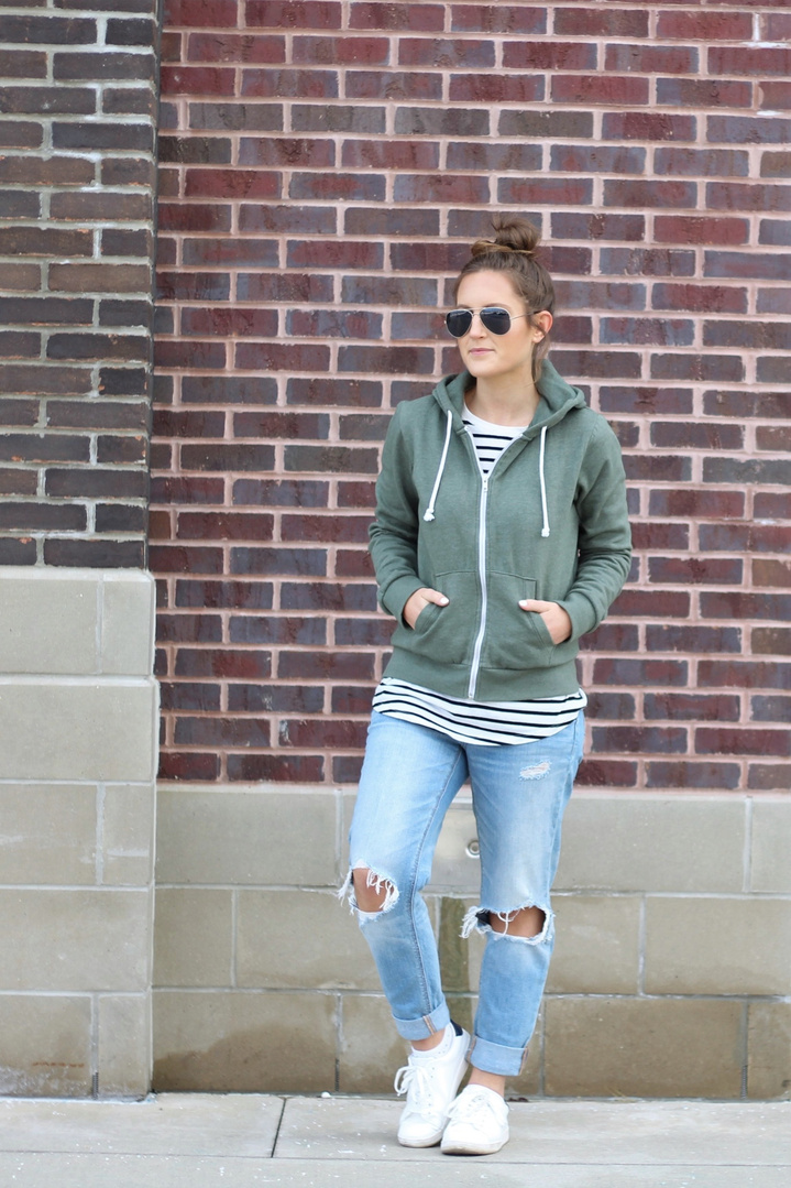 Fashion Look Featuring H&M Sweatshirts & Hoodies and Mossimo Sneakers