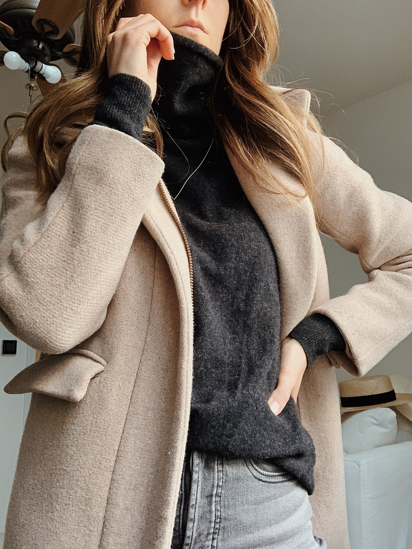 j crew wool blend coat