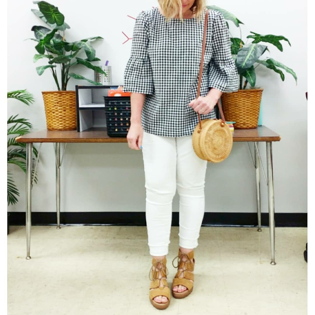 Look by everydayteacherstyle featuring HUE Denim Capri Leggings