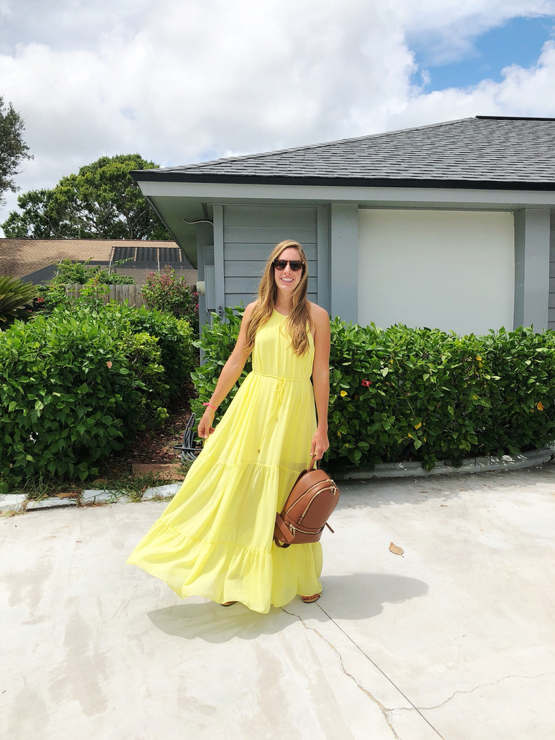 everlane yellow dress