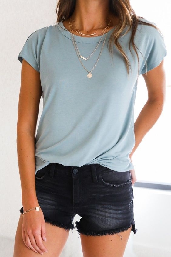 Fashion Look Featuring Madewell Necklaces and Maeve T-shirts by ...