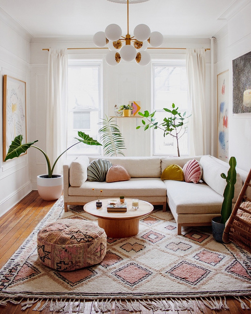 A modern bohemian home in Brooklyn   #interiordesign #homedecor