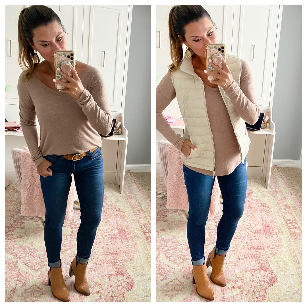Fashion Look Featuring Old Navy Long Sleeve Tops and Old Navy Plus Size ...