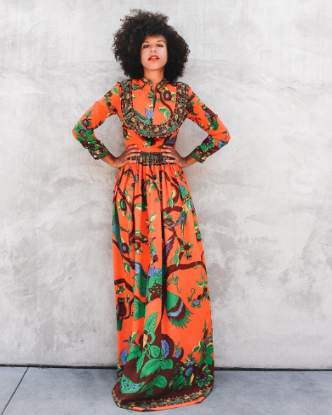 Excited to share more from my day with @Farfetch and our visit to @maxfieldla! Gucci orange maxi dress, florals. Summer style. #summerstyle #wearitloveit #getthelook #lookoftheday #ootd #mylook #currentlywearing #todaysdetails #florals #dress #maxidress #maxi #flowery #chic #blogger #lifestyle #fashion #style #designer #farfetch