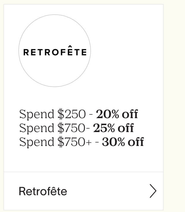 Shop the deals at Retrofete