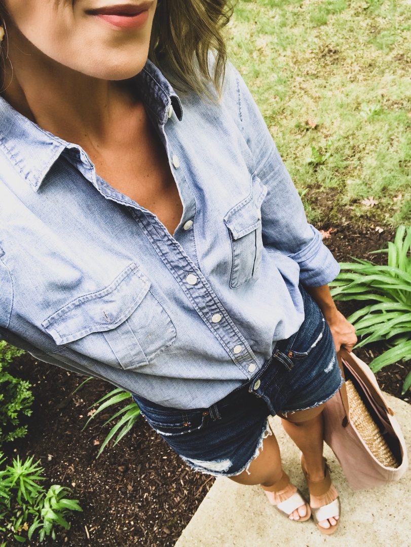 Fashion Look Featuring Levi's Shorts and Madewell Tote Bags by ...