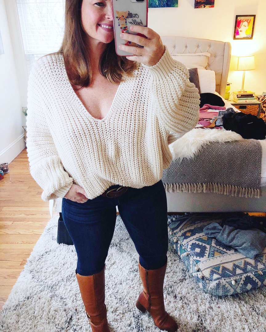 express shaker knit sweater