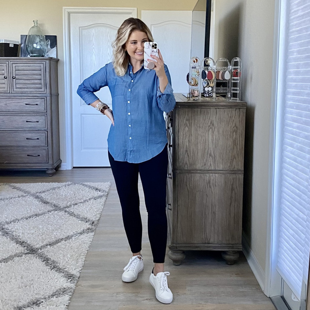Fashion Look Featuring Old Navy Petite Tops and Old Navy Petite Jeans