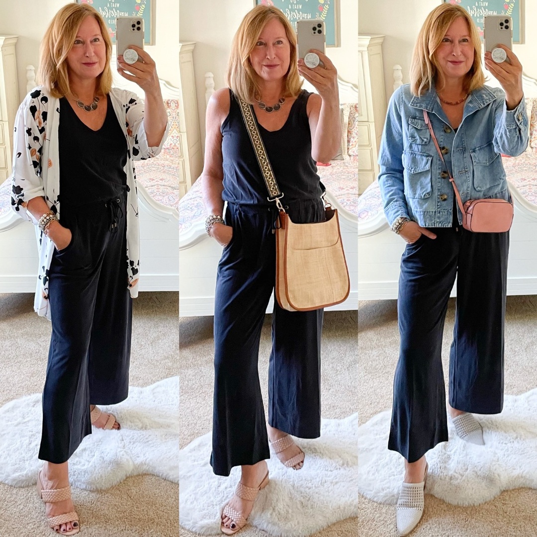Fashion Look Featuring Athleta Jumpsuits & Rompers and LOFT Plus