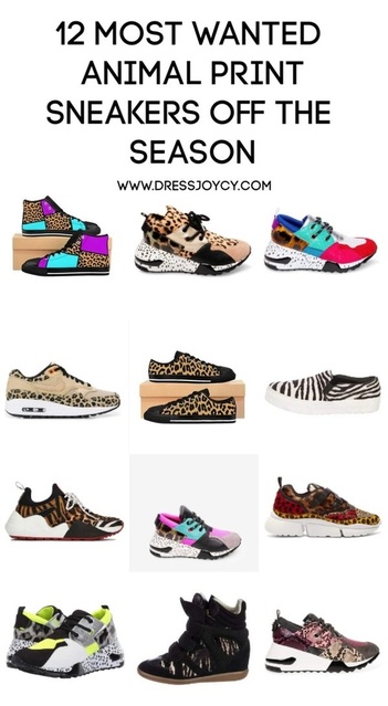 12 Animal Print Sneakers #sneakers #streetstyle #leopardprint #animalprint #shoes #trends