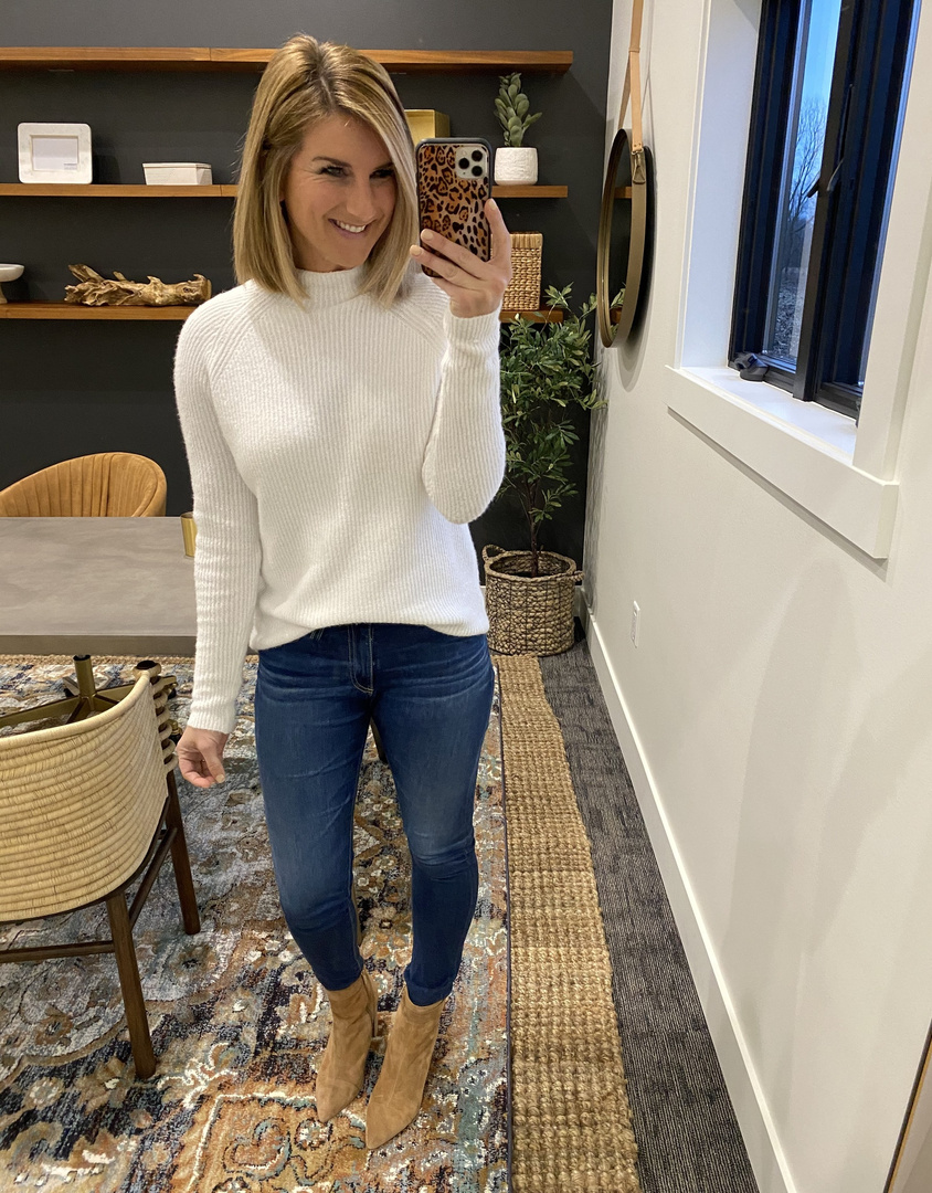 Halogen mock neck sweater Clearance