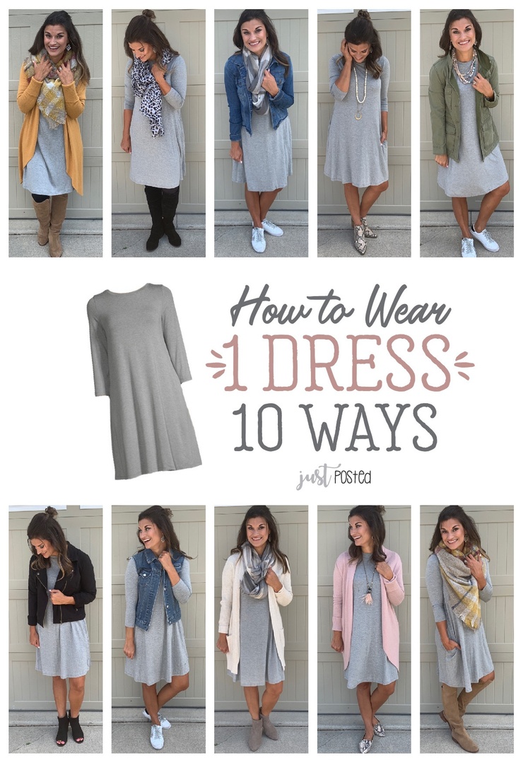 Fashion Look Featuring Time and Tru Day Dresses and Time and Tru ...