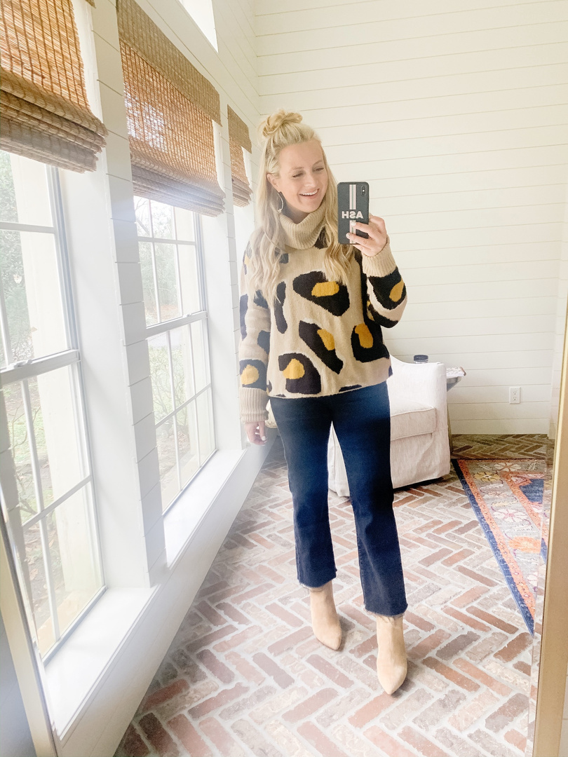 moth turtleneck sweater