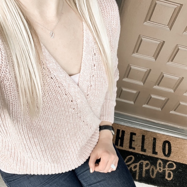 abercrombie wrap front sweater