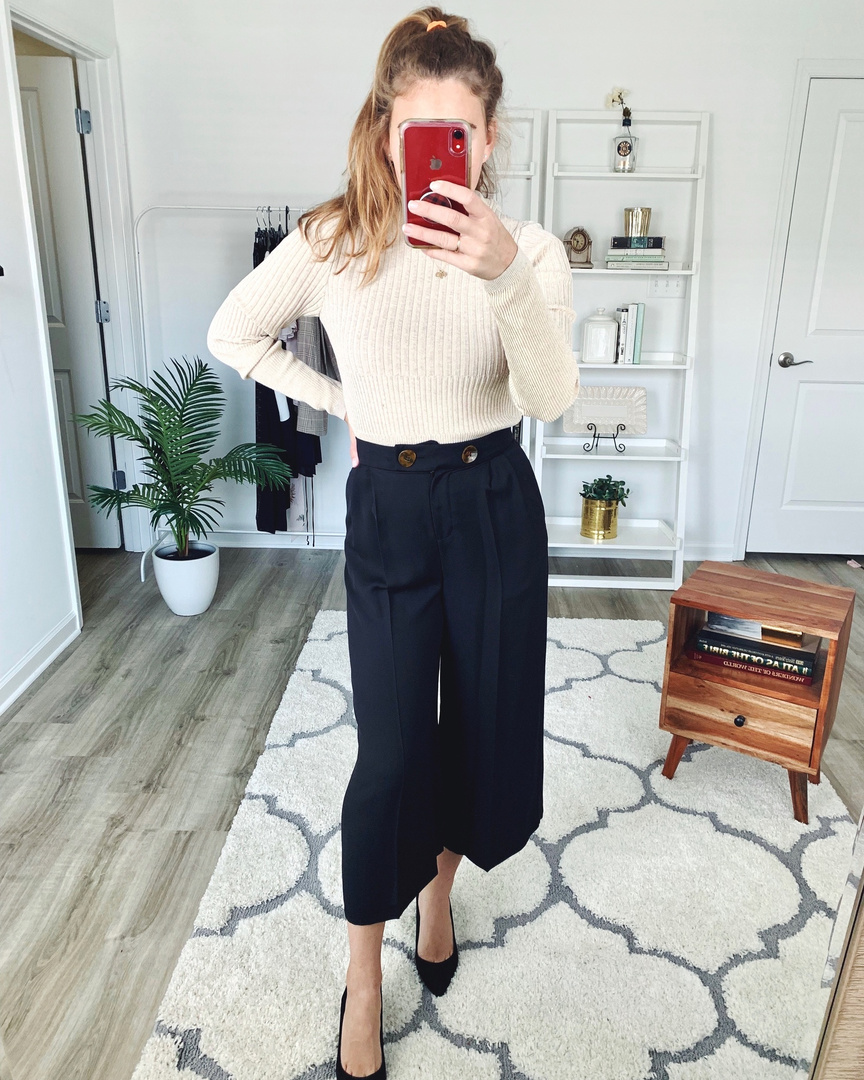 Fashion Look Featuring Vince Camuto Pumps and Topshop Cropped Pants by ...