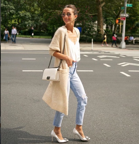 Fashion Look Featuring Acne Studios Cardigans and Levi's Distressed ...