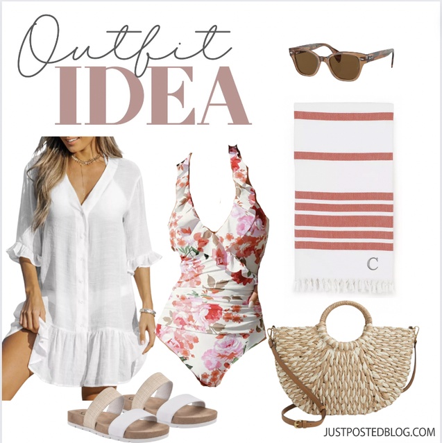Great outfit for the pool and beach!