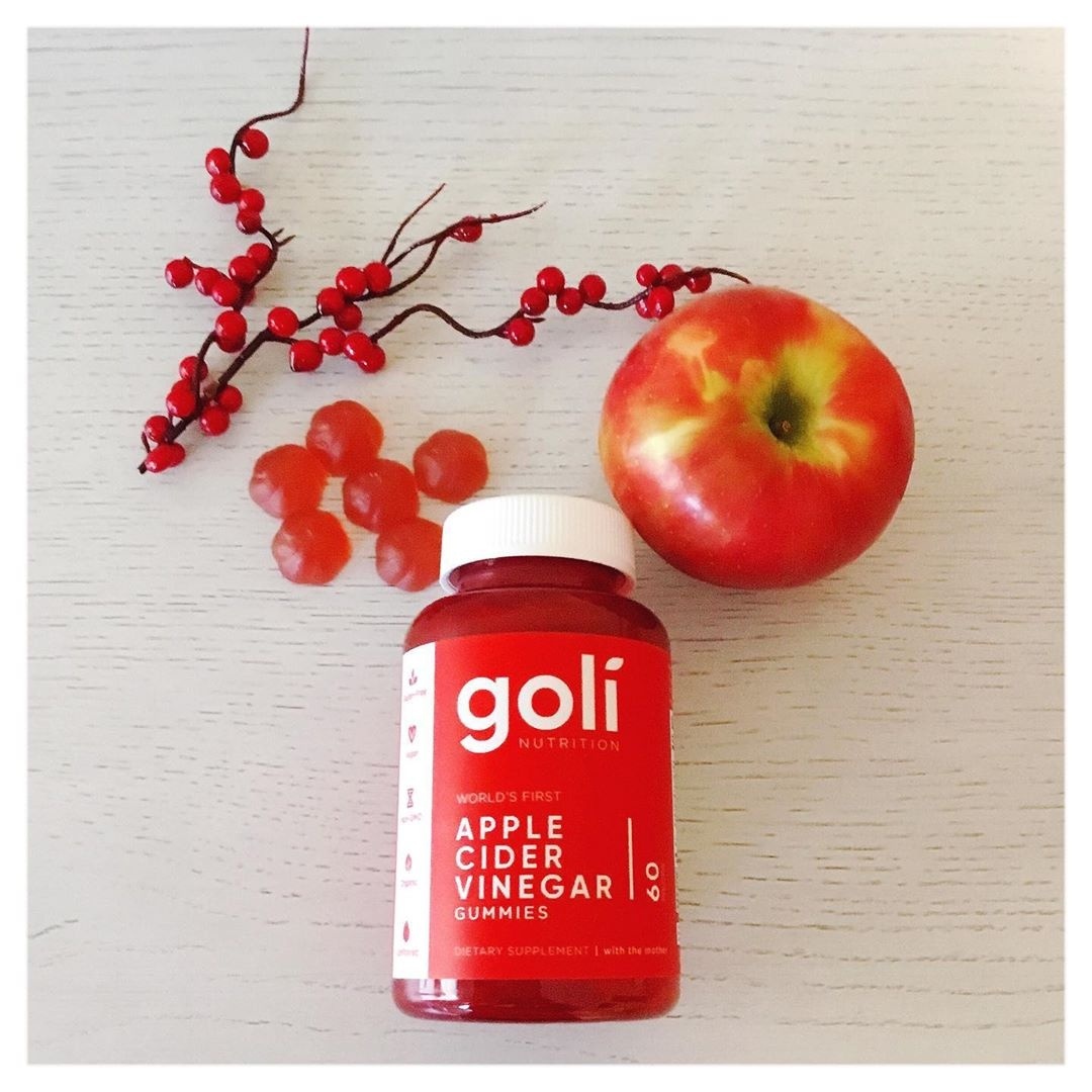 Look by 40andholding featuring Goli Nutrition World's First Apple Cider Vinegar Gummy Vitamins, 1 Pack - (60 Count, Organic, Vegan, Gluten-free, Non-Gmo, With "The Mother", Vitamin B9, B12, Beetroot, Pomegranate)