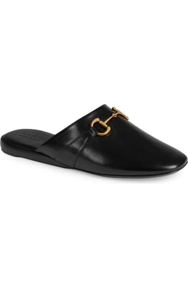 Look by Jennifer sattler featuring Gucci Pericle GG Canvas Horsebit Mules