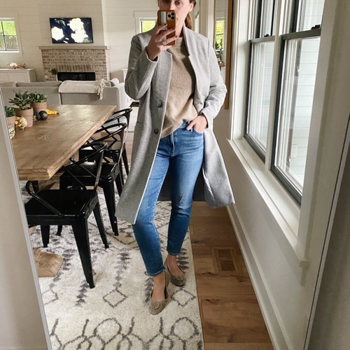 old navy soft brushed overcoat