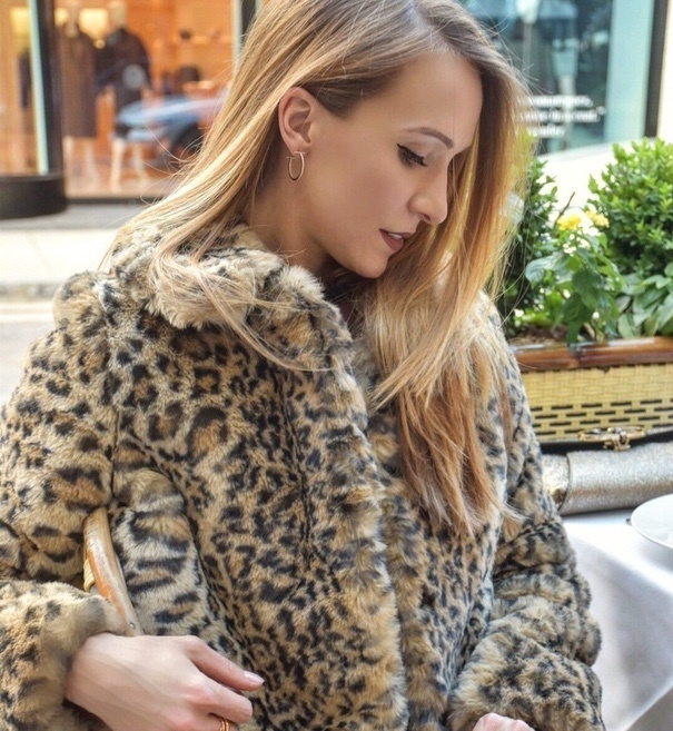 Alice olivia clearance leopard coat