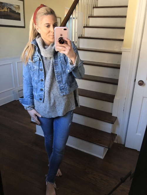 Look by Audrey McClelland featuring Old Navy Jean Jacket For Women