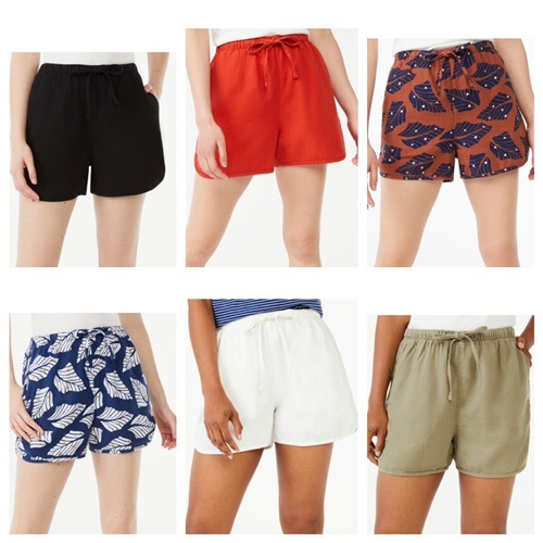 walmart women's drawstring shorts