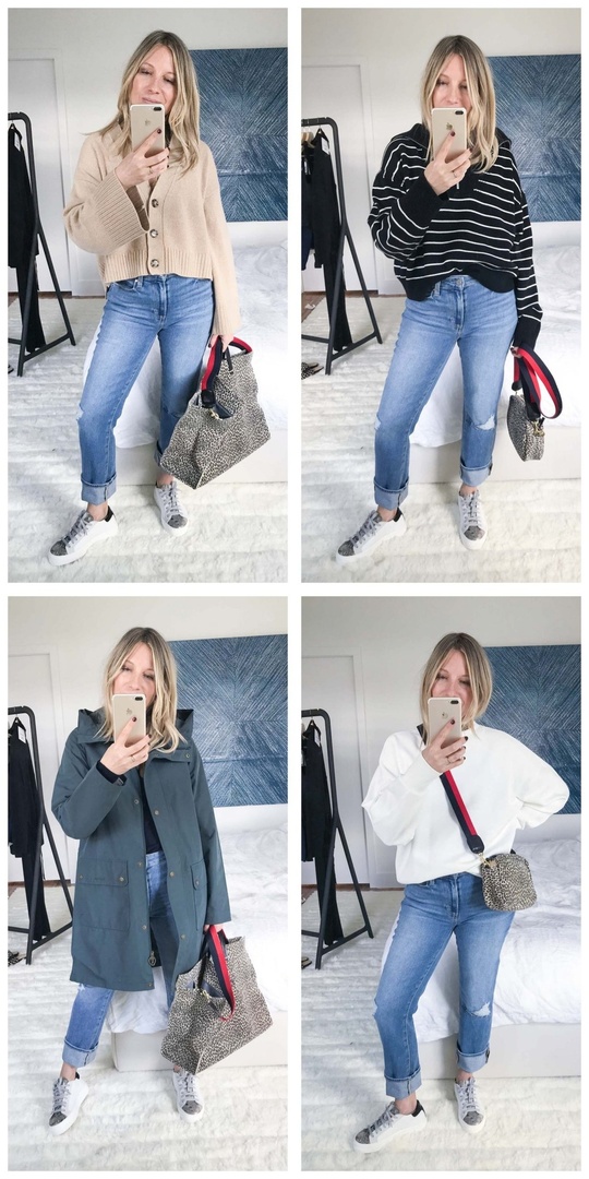 Fashion Look Featuring Clare Vivier Tote Bags and Paige Pants by themomedit  - ShopStyle
