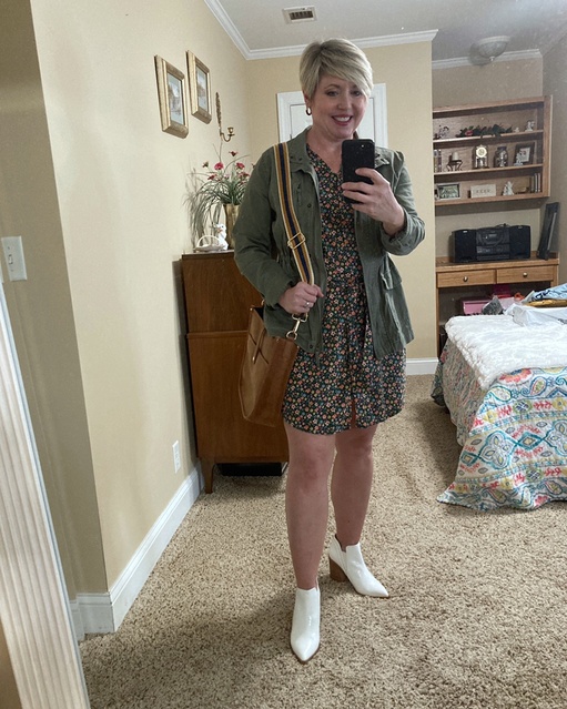 Summer dress to fall look