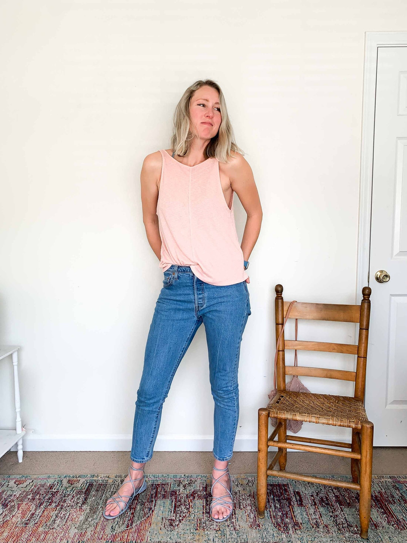 Fashion Look Featuring Sam Edelman Sandals and Free People Tops by