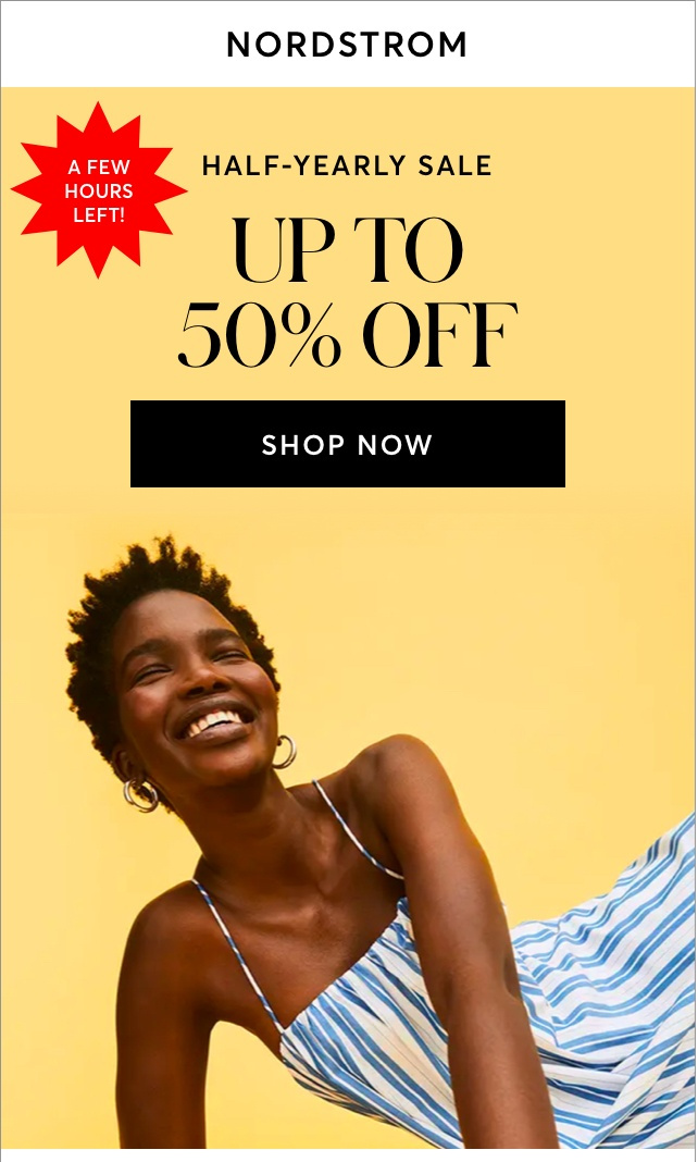 50% OFF AT NORDSTROM