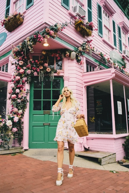 ral mini dress, Georgetown, Washington DC, Washington DC Instagram spots #forloveandlemons #minidress #ShopStyle #MyShopStyle