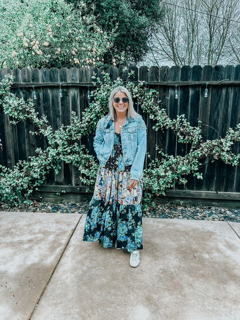 Look by Stacy Brown featuring Free People Bluebell Maxi Dress