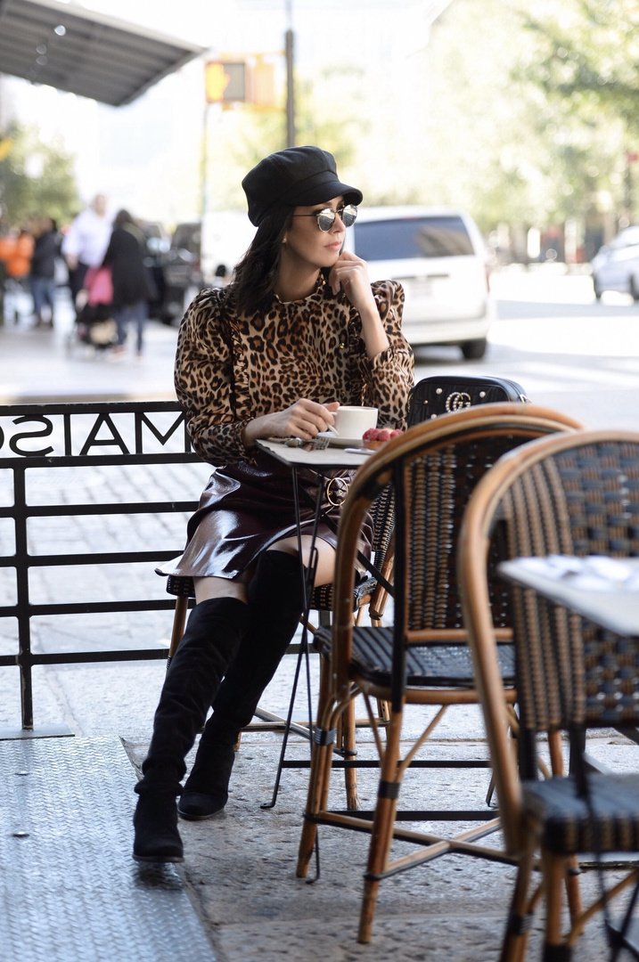 Patent leather, knee boots and warm lattes for staying warm this season #ShopStyle #ssCollective #MyShopStyle #ootd #fallfashion #mylook #lookoftheday #currentlywearing #todaysdetails #getthelook #wearitloveit