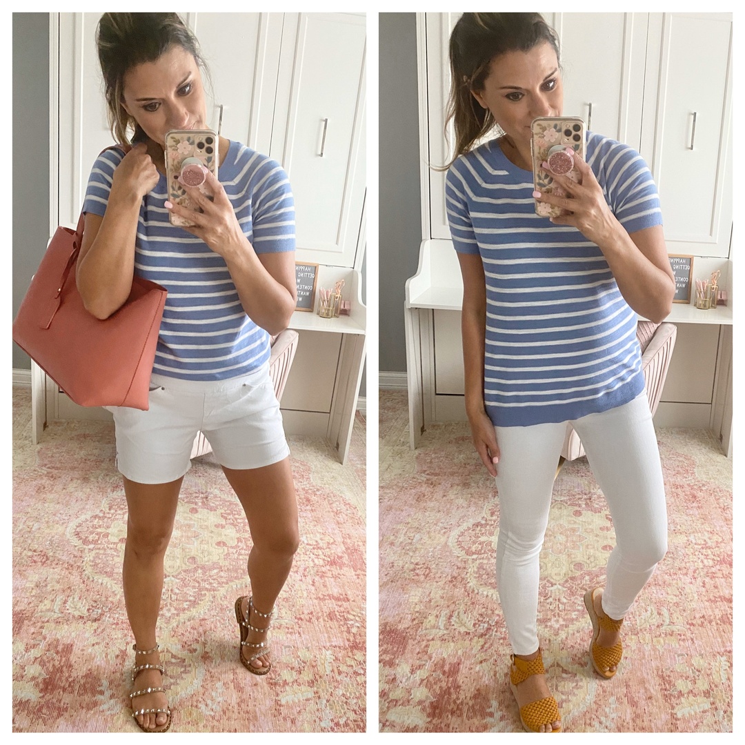 Fashion Look Featuring LOFT T-shirts and Sole Society Tote Bags by ...
