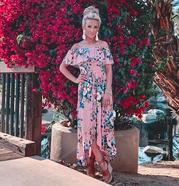 Xhilaration floral sales maxi dress