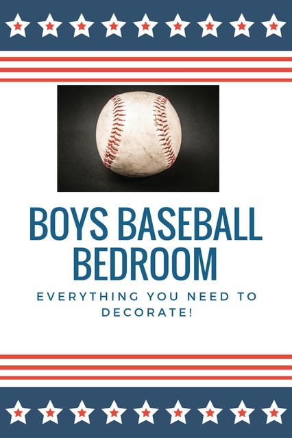 Create a boy's baseball bedroom  #bedroom #homedecor #baseball #sports #boysroom #afflinks