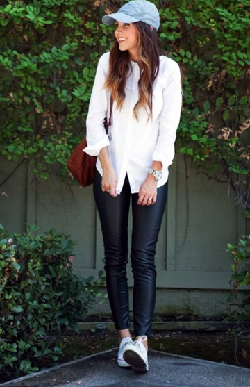 Fashion Look Featuring Everlane Tops and BCBGMAXAZRIA