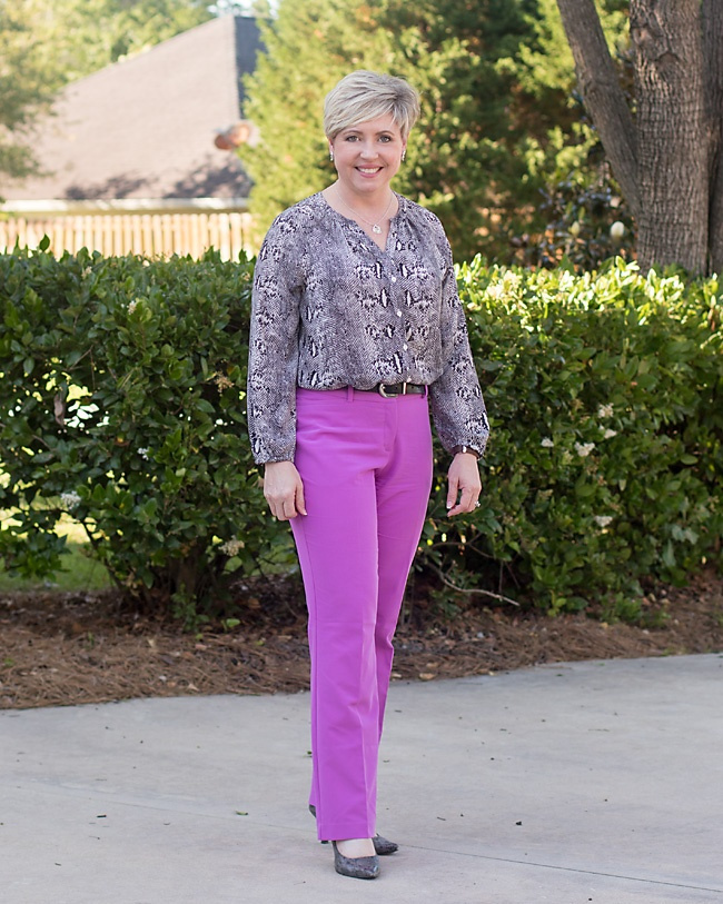 Look by Savvy Southern Chic featuring Worthington Womens Curvy Fit Perfect Trouser