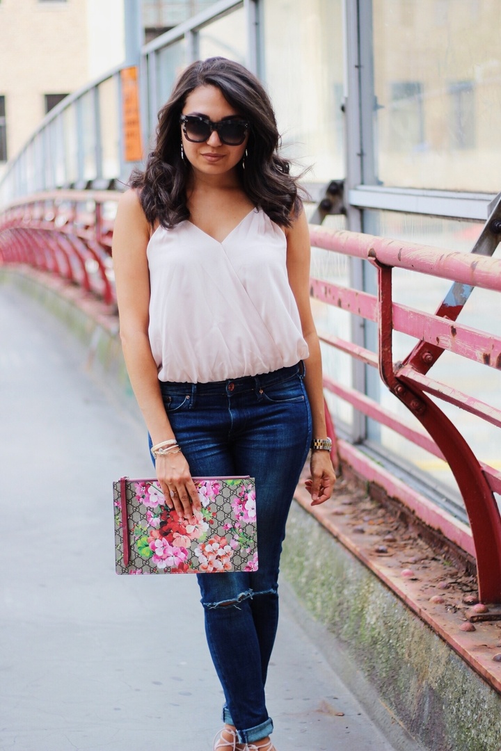 Fashion Look Featuring Gucci Clutches and Aquazzura Sandals by
