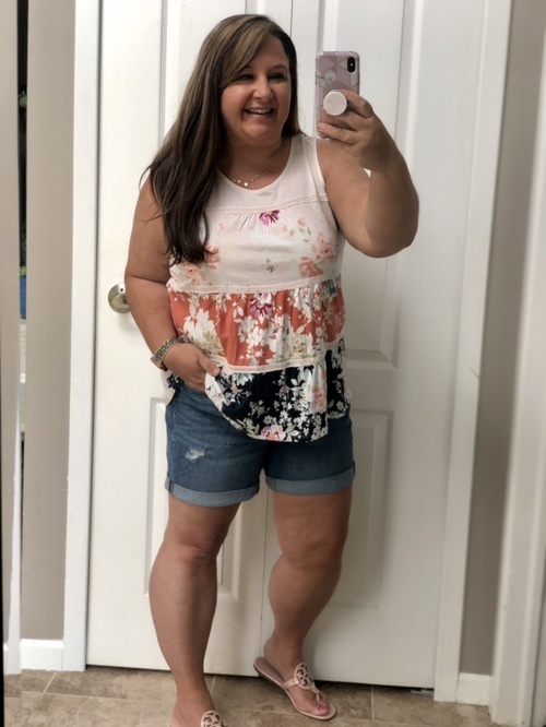 Fashion Look Featuring Sonoma Goods For Life Shorts and Lauren Conrad Tops  by SistersthatShop - ShopStyle