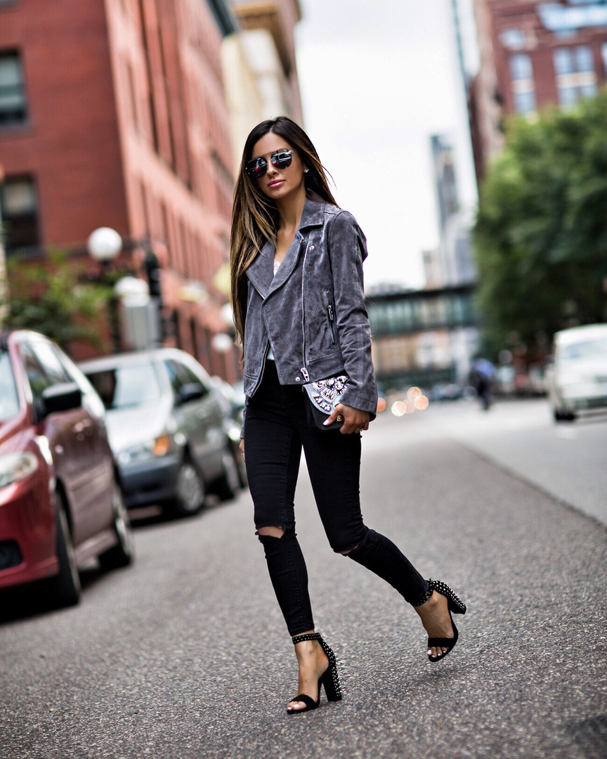 Fashion Look Featuring Dolce Vita Sandals and Blank NYC Jackets by ...