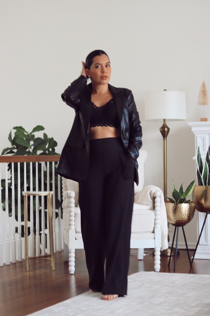 Look by byerikabatista featuring Stylus Womens High Rise Wide Leg Pant
