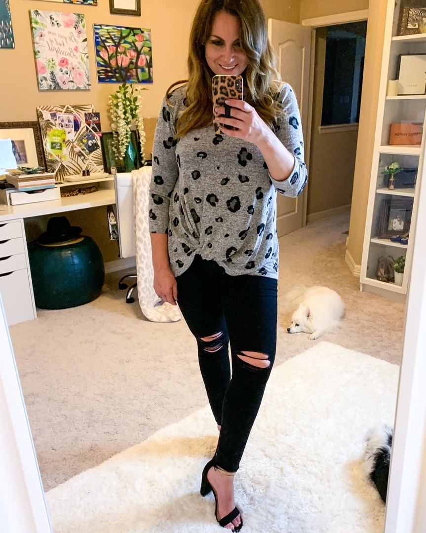 gibson twist front pullover