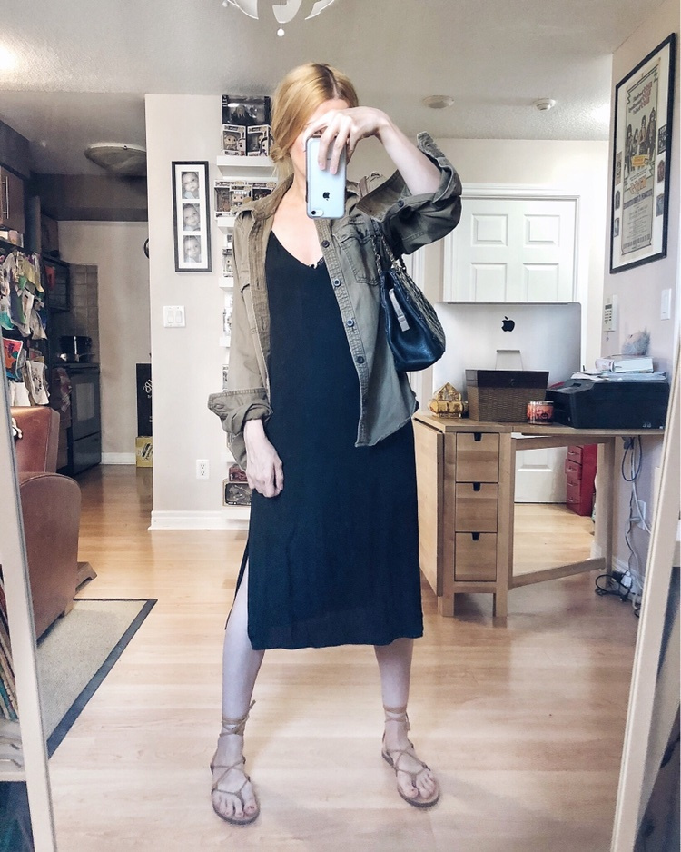 lou and grey slip dress