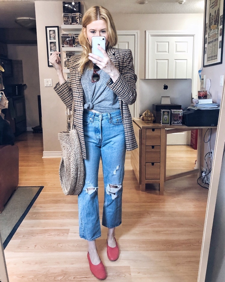 Fashion Look Featuring Levi's Distressed Jeans and Levi's Teen Girls' Denim  by sarawatsonim - ShopStyle