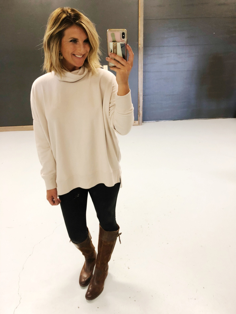aerie turtleneck sweatshirt