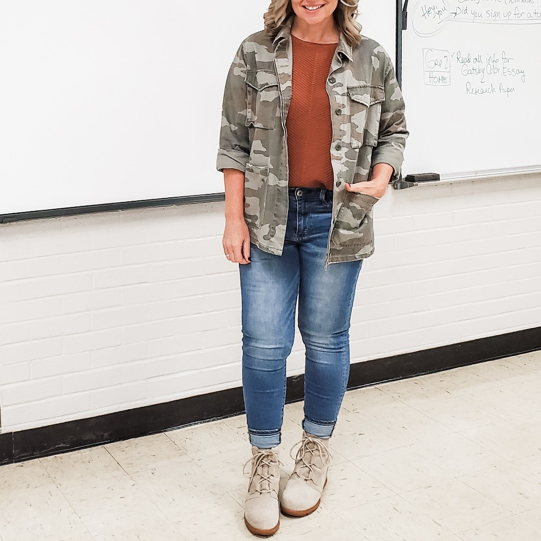 Look by everydayteacherstyle featuring Time and Tru - Time and Tru Women's Short Sleeve Sweater - Walmart.com