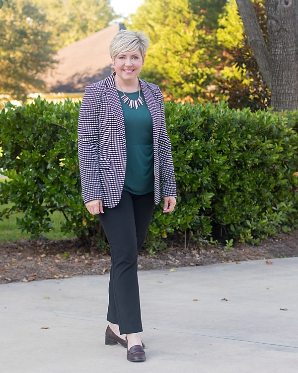 Look by Savvy Southern Chic featuring Ann Taylor The One-Button Blazer in Double Knit